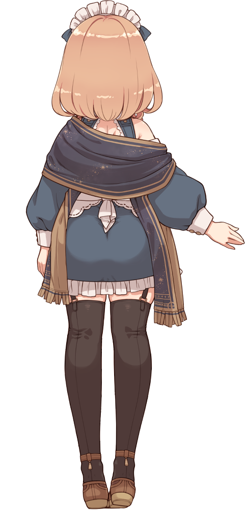 綴夜みうの立ち絵（背面）